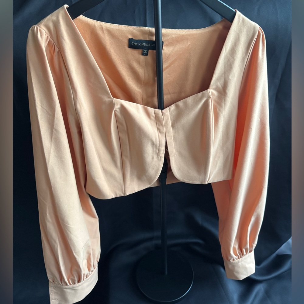 Vintage Satin Cropped Corset Top